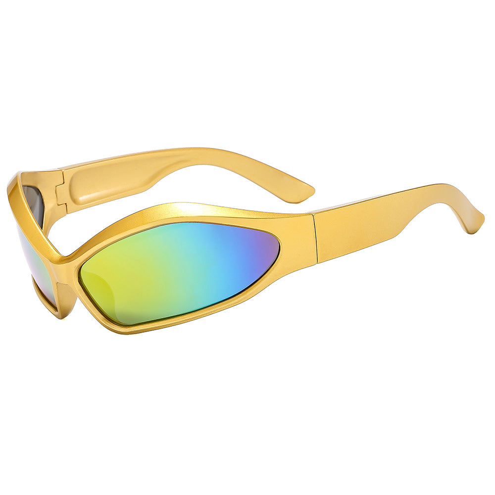 Wholesale Y2K Personalized Oval Color Matching PC Sunglasses